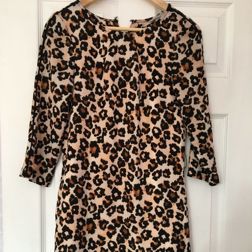 H&M cheetah printed dress